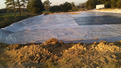 Sludge dewatering and bagging